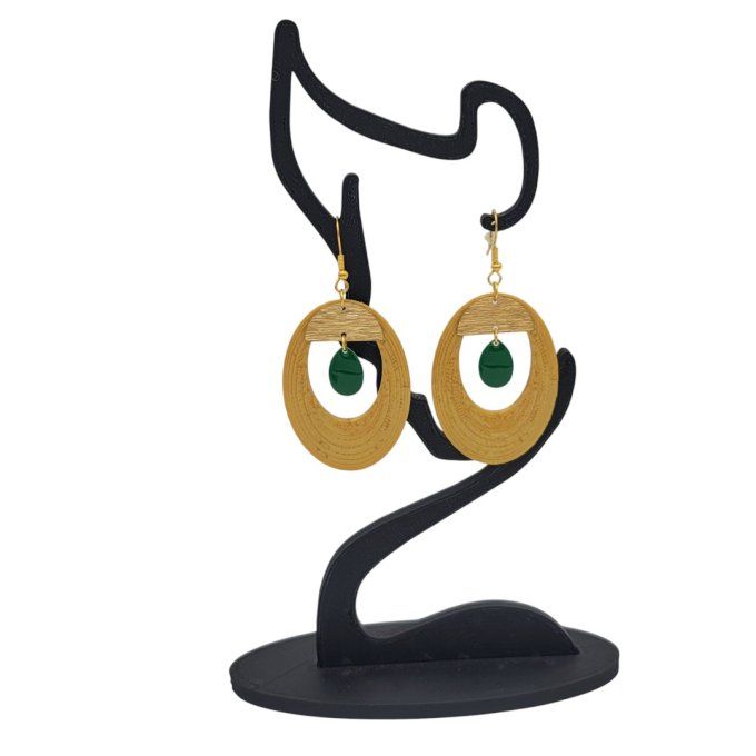boucles d'oreilles 3D