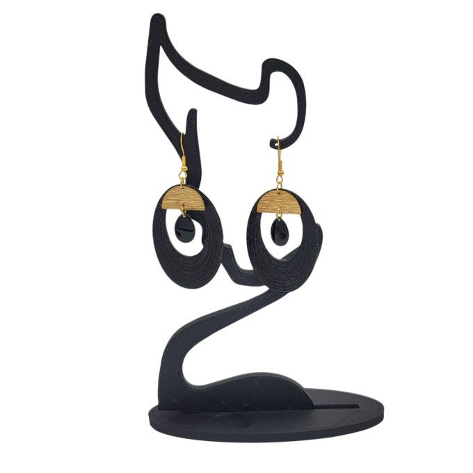 boucles d'oreilles 3D