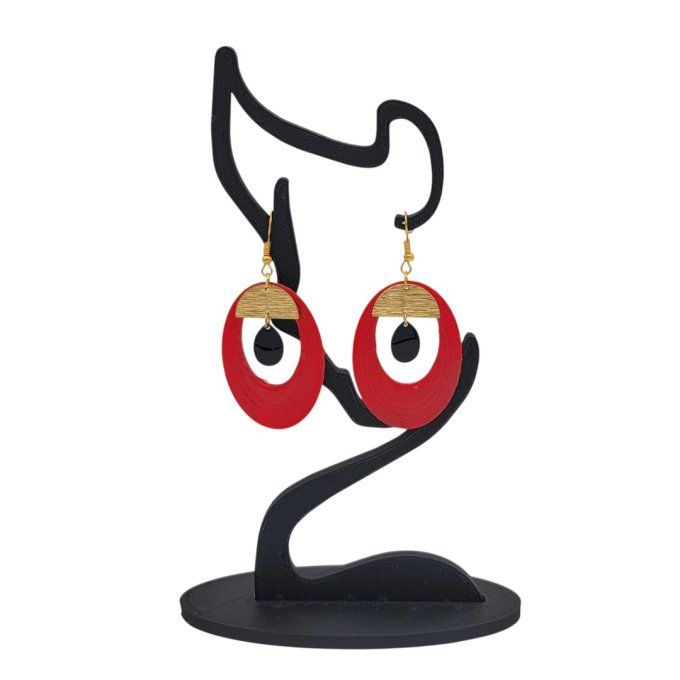 boucles d'oreilles 3D