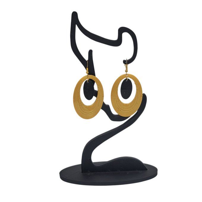 boucles d'oreilles 3D