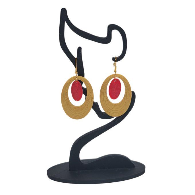 boucles d'oreilles 3D