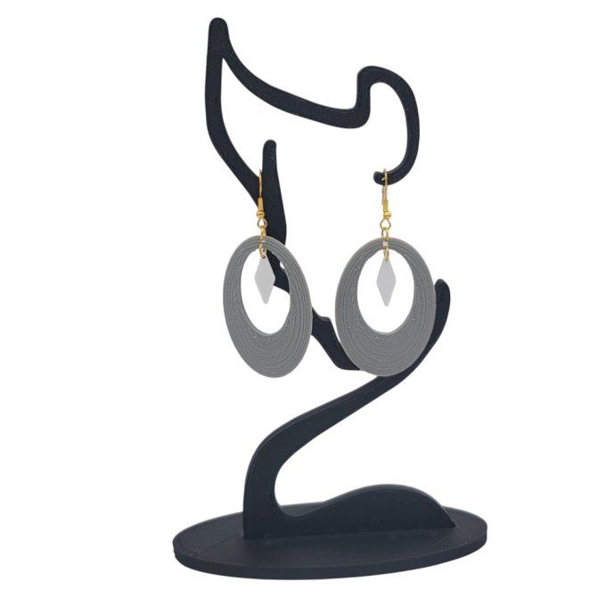 boucles d'oreilles 3D