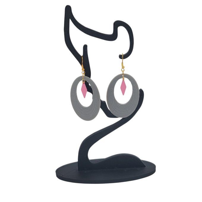 boucles d'oreilles 3D