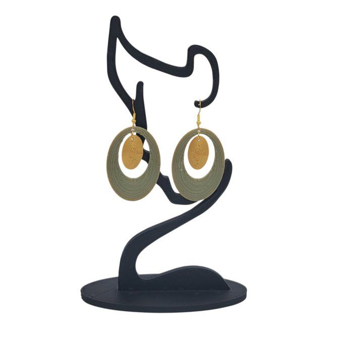 boucles d'oreilles 3D