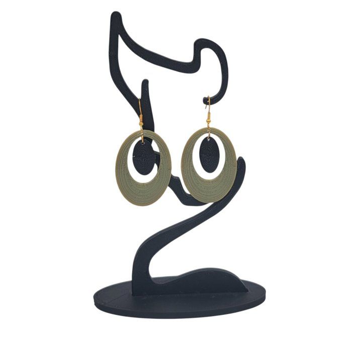 boucles d'oreilles 3D