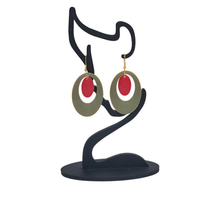 boucles d'oreilles 3D