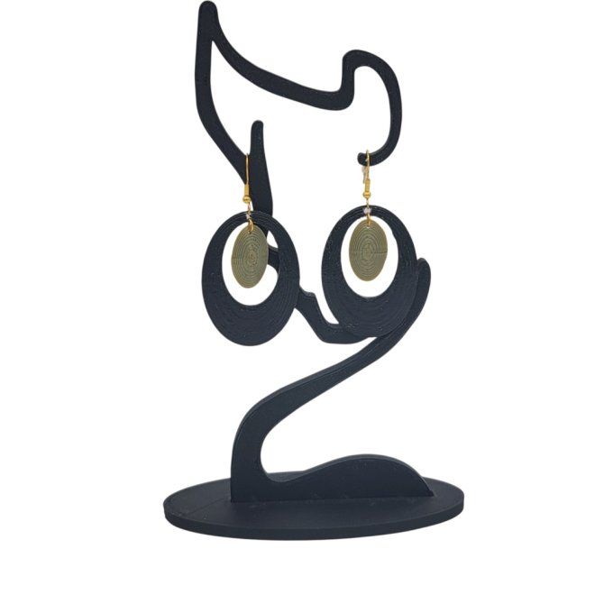 boucles d'oreilles 3D
