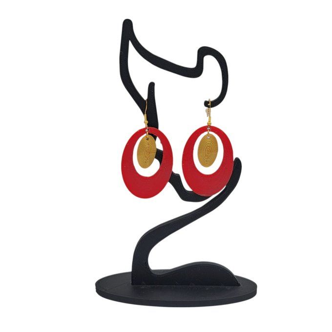 boucles d'oreilles 3D