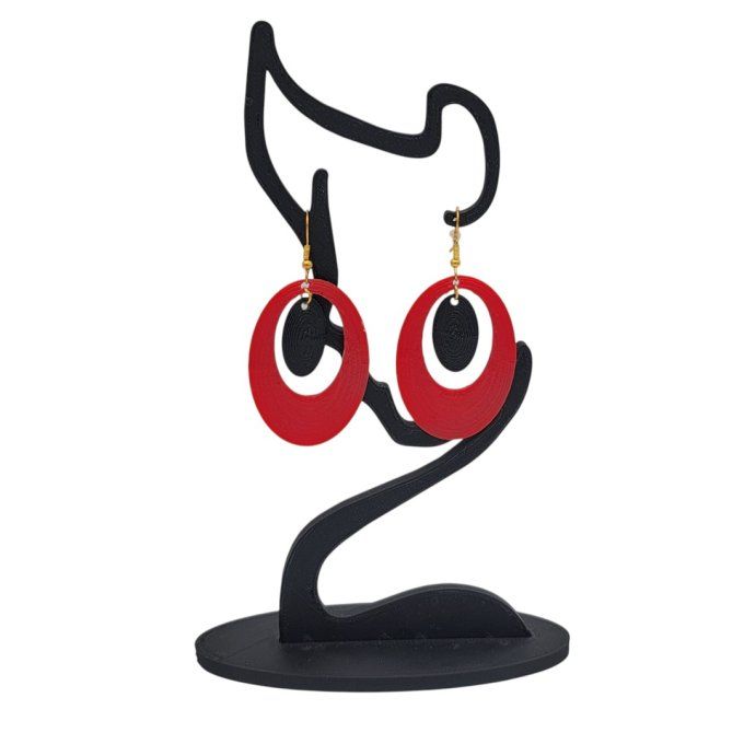boucles d'oreilles 3D