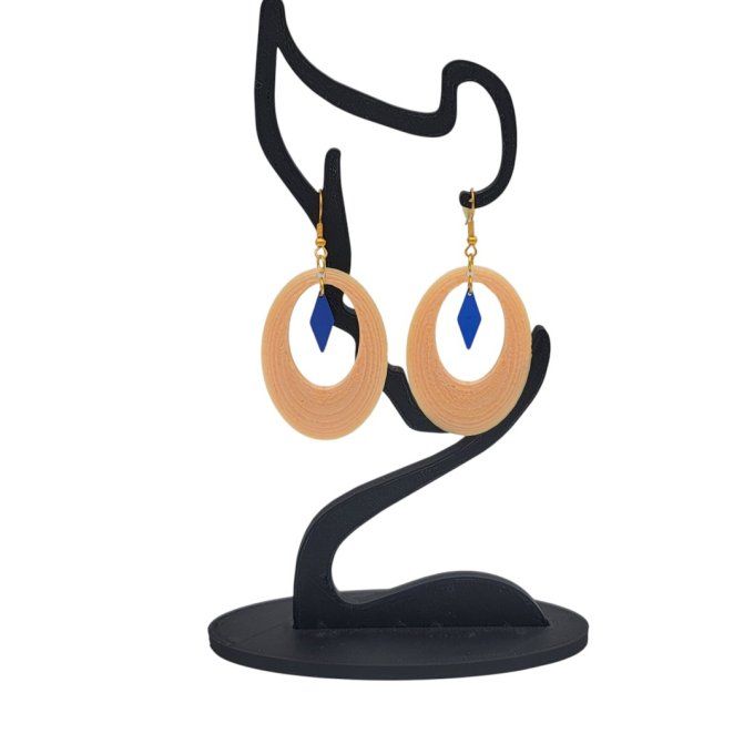boucles d'oreilles 3D