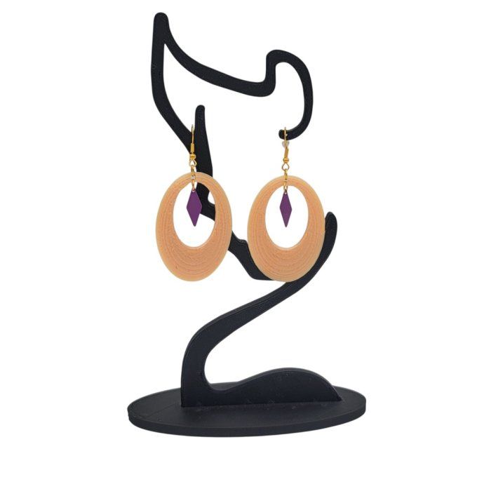 boucles d'oreilles 3D