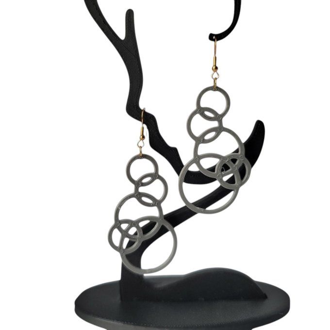 boucles d'oreilles 3D