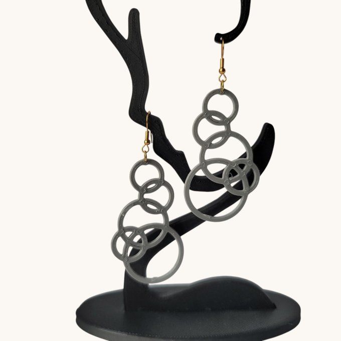 boucles d'oreilles 3D