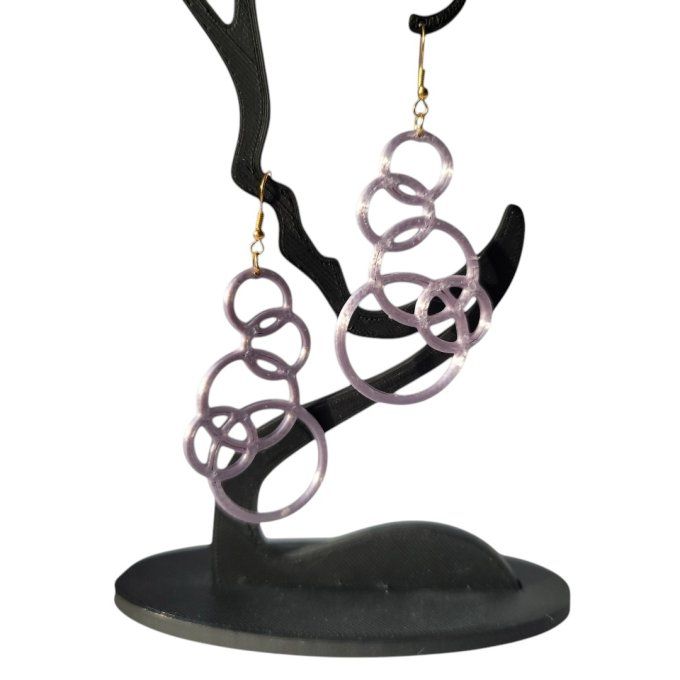 boucles d'oreilles 3D