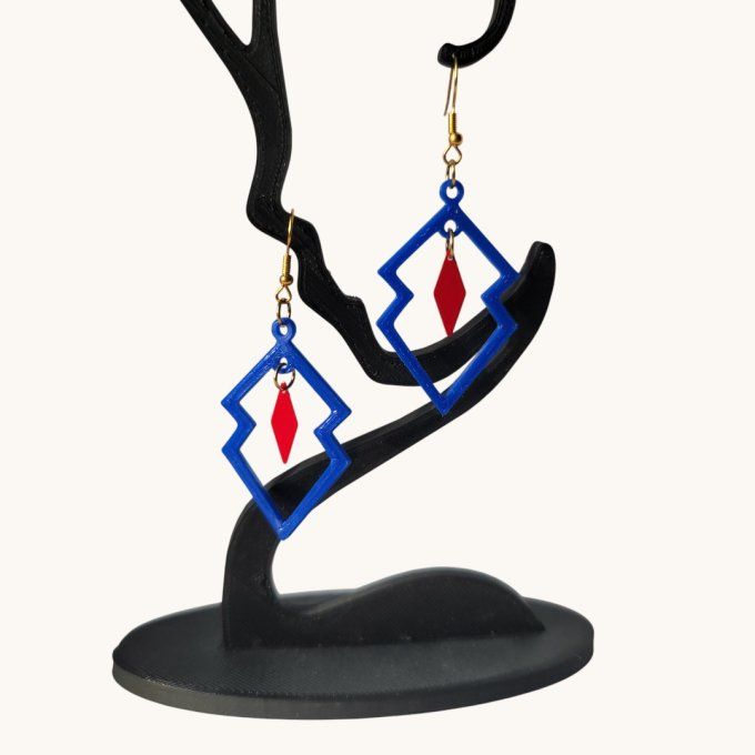 boucles d'oreilles 3D