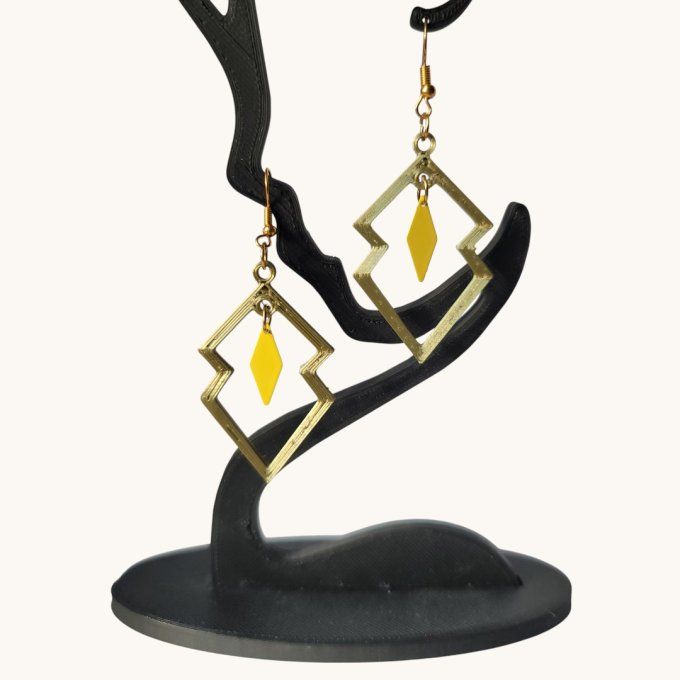 boucles d'oreilles 3D