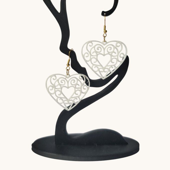 boucles d'oreilles 3D