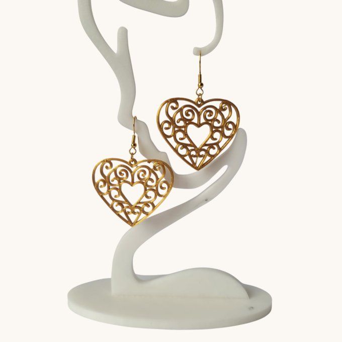 boucles d'oreilles 3D