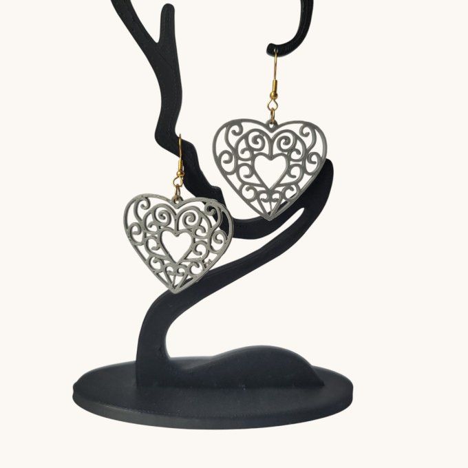 boucles d'oreilles 3D