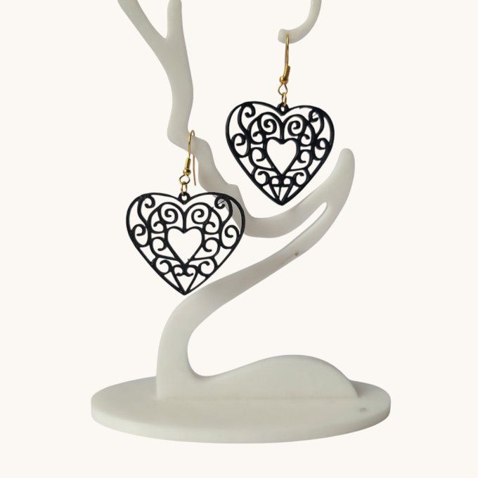 boucles d'oreilles 3D