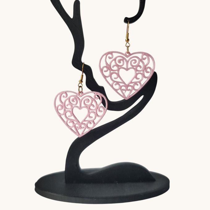 boucles d'oreilles 3D