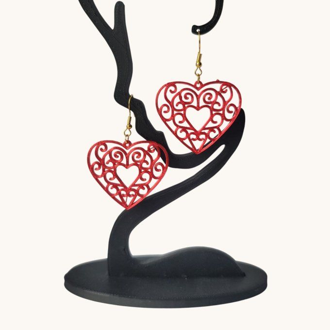 boucles d'oreilles 3D