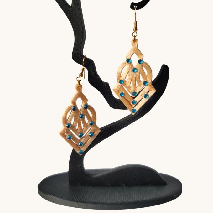 boucles d'oreilles 3D