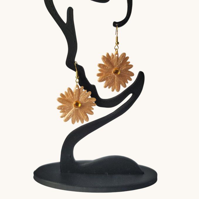 boucles d'oreilles 3D