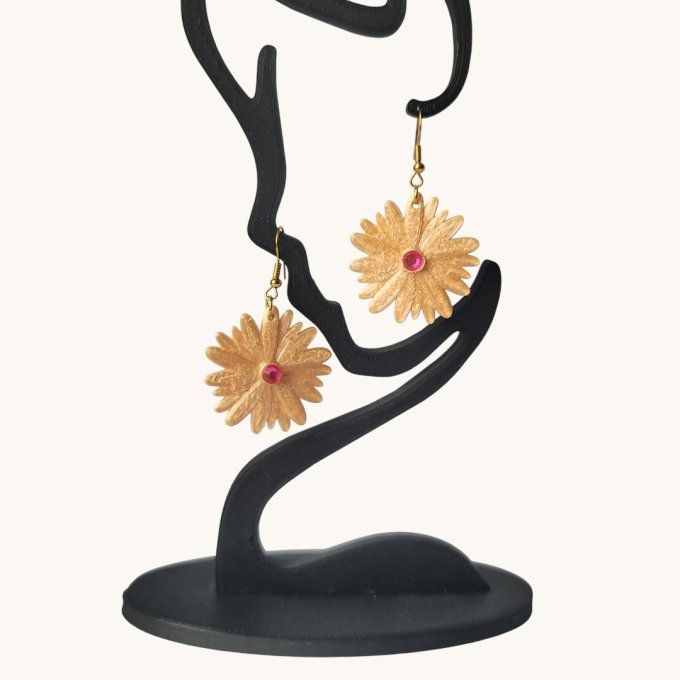 boucles d'oreilles 3D