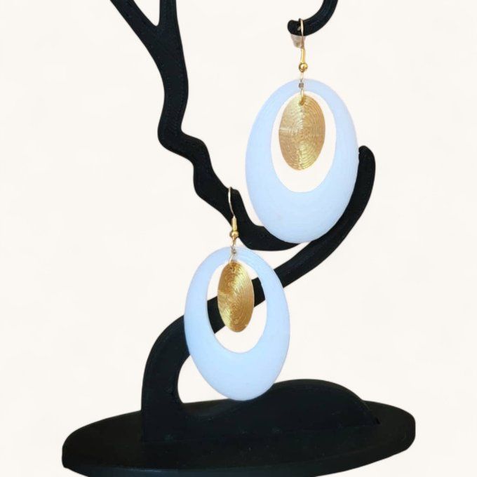 boucles d'oreilles 3D