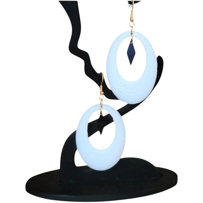 boucles d'oreilles 3D