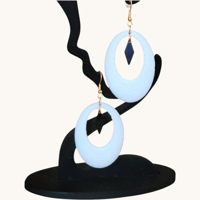 boucles d'oreilles 3D