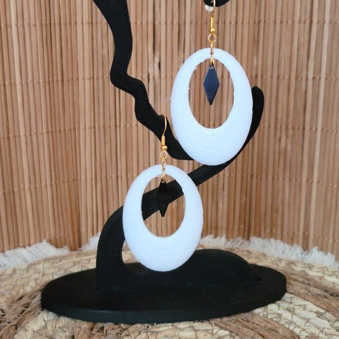 boucles d'oreilles 3D