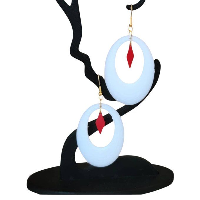 boucles d'oreilles 3D