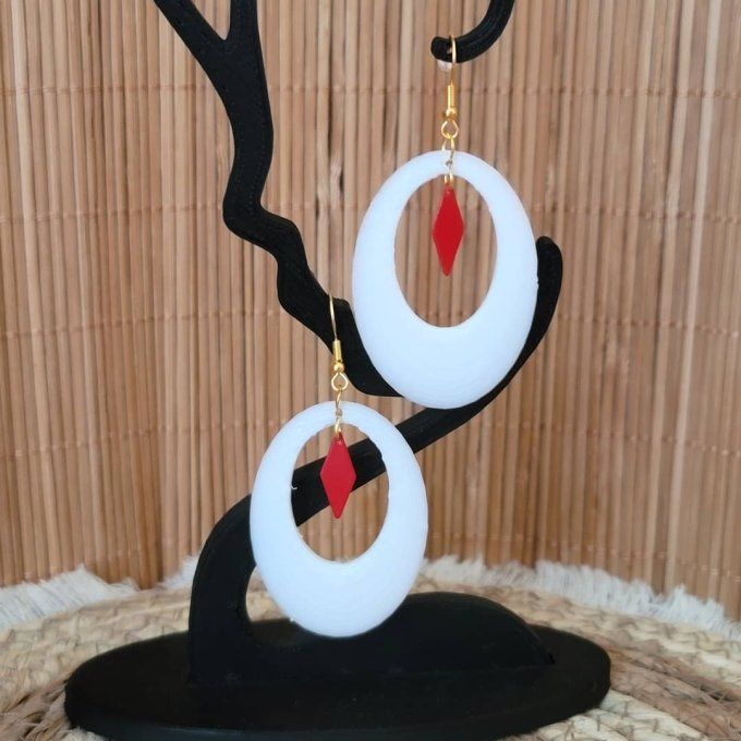 boucles d'oreilles 3D