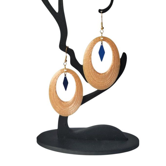 boucles d'oreilles 3D
