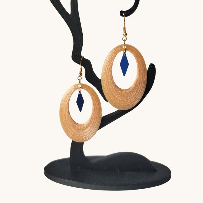 boucles d'oreilles 3D