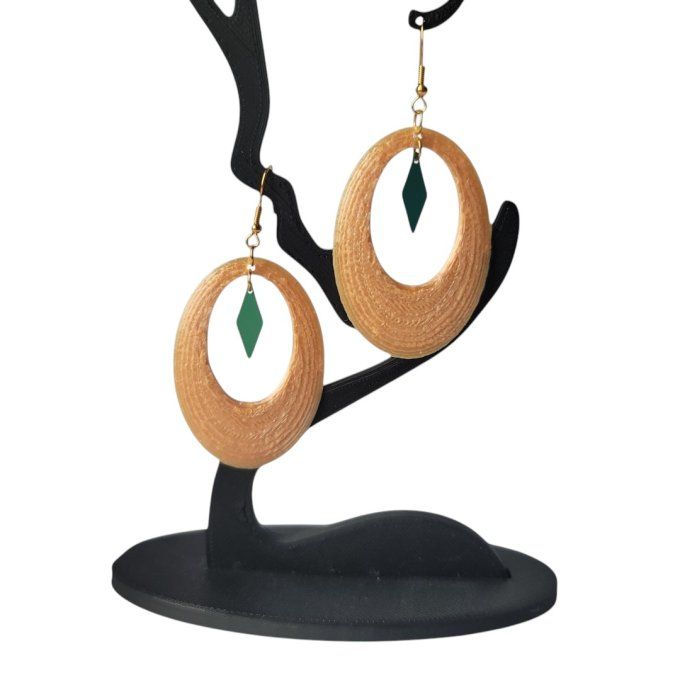 boucles d'oreilles 3D
