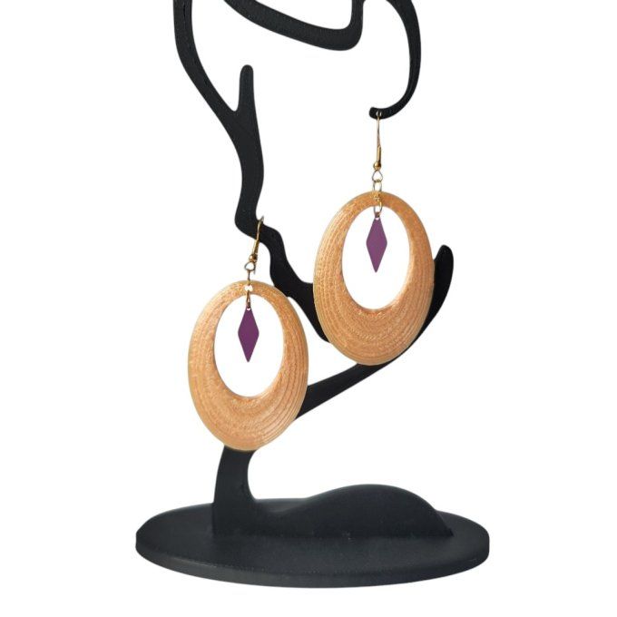 boucles d'oreilles 3D