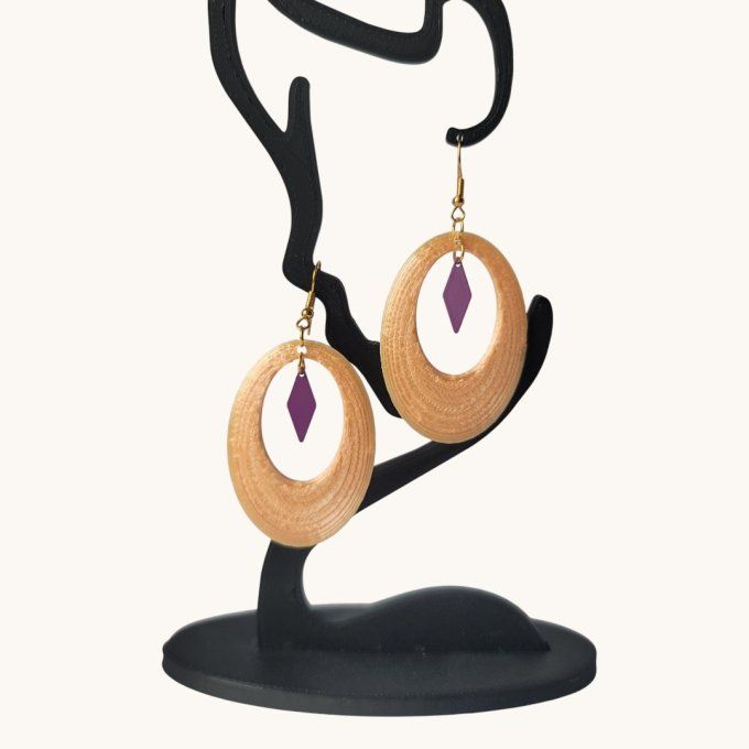 boucles d'oreilles 3D