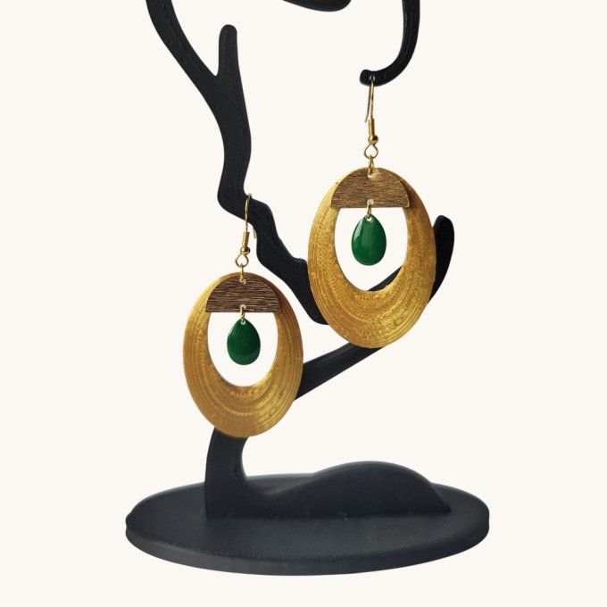 boucles d'oreilles 3D