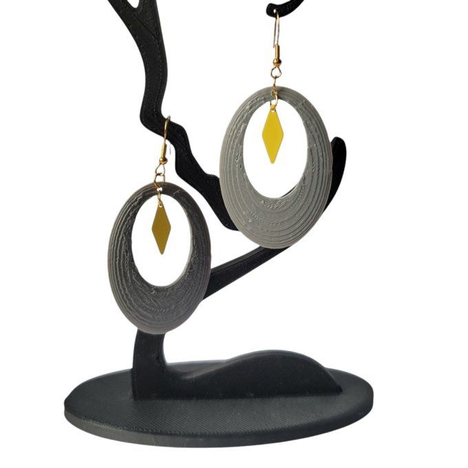 boucles d'oreilles 3D