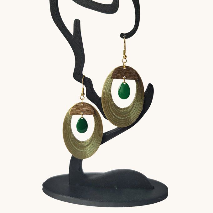 boucles d'oreilles 3D