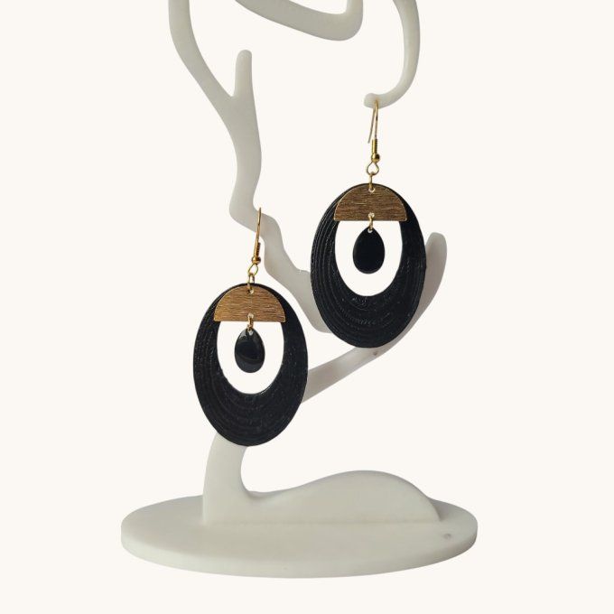 boucles d'oreilles 3D