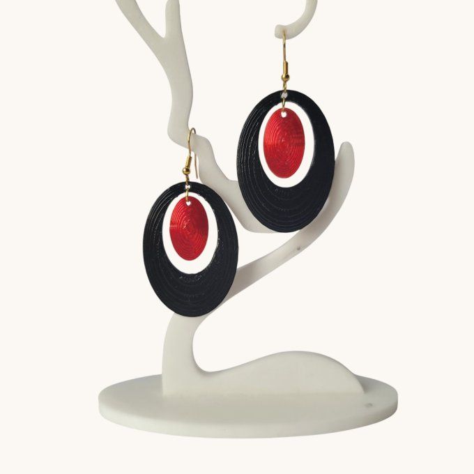 boucles d'oreilles 3D