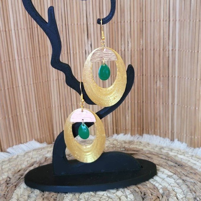 boucles d'oreilles 3D