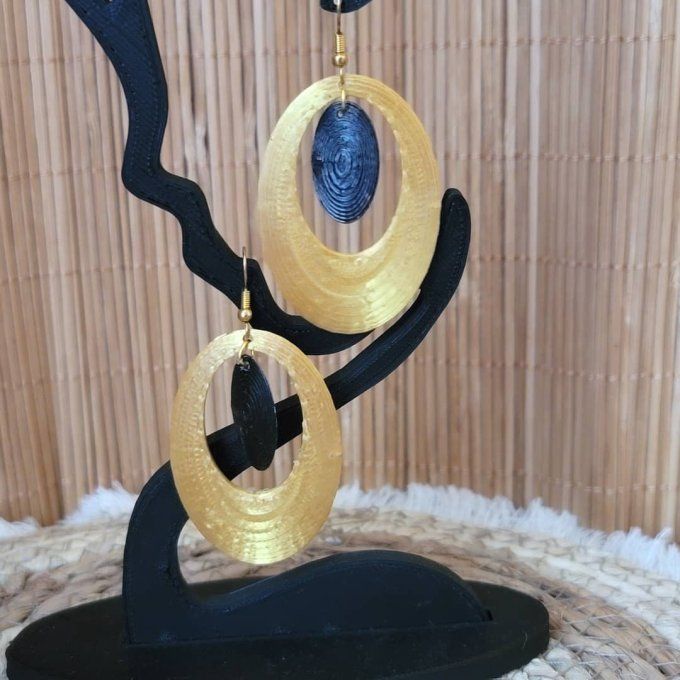 boucles d'oreilles 3D
