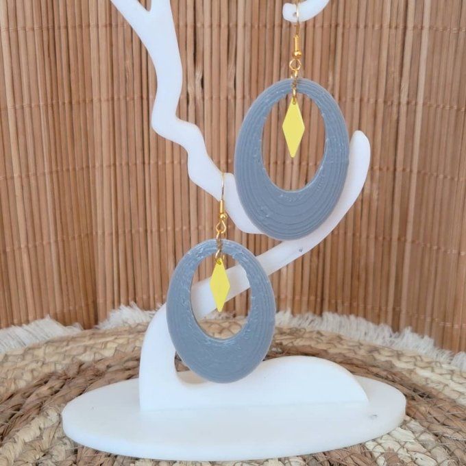 boucles d'oreilles 3D