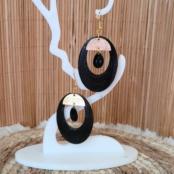boucles d'oreilles 3D