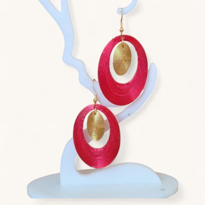 boucles d'oreilles 3D